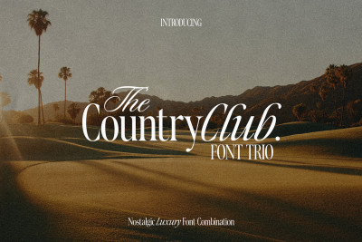 Country Club - Luxury Serif & Script Font