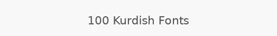 100 Kurdish Fonts