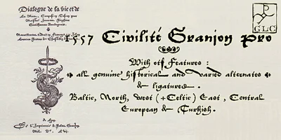 1557 Civilité Granjon Font