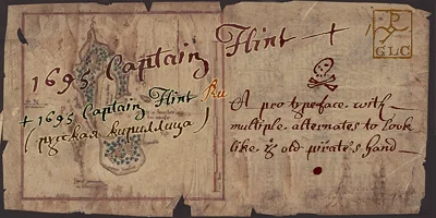 1695 Captain Flint Font