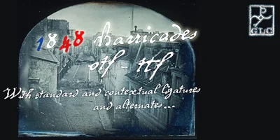1848 Barricades Font