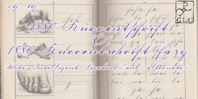 1880 Kurrentshrift Font