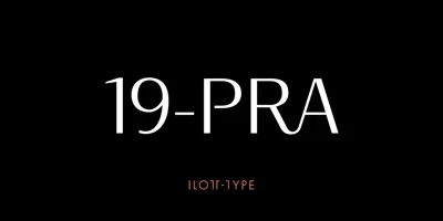 19-PRA Font