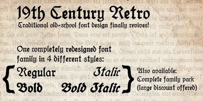 19th Century Retro Font