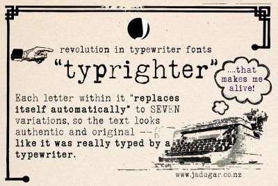 "typrighter"-Amazing Typewriter Font