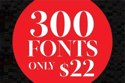 300 Incredible Font Deal: 99%