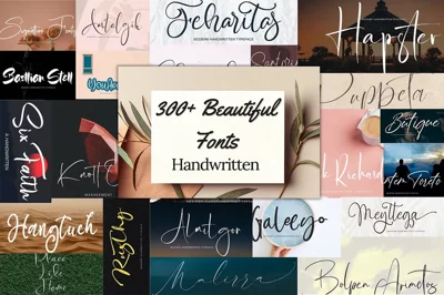 300+ Modern Handwritten Script Fonts