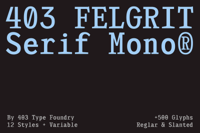 403 Felgrit Font