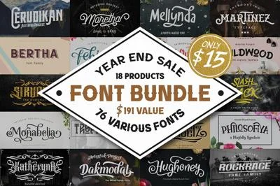 76 Fonts in 1 Font Collection