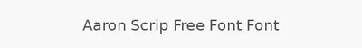 Aaron Scrip Free Font Font