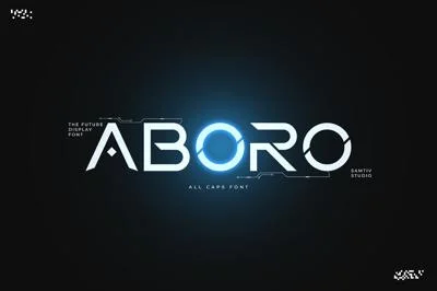Aboro - Futuristic Science Font