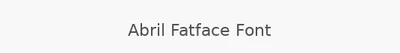 Abril Fatface Font