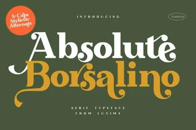 Absolute Borsalino - Serif Font