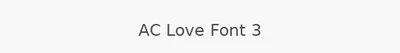 AC Love Font 3