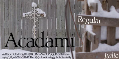 Acadami Font