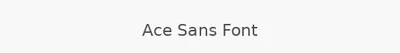 Ace Sans Font