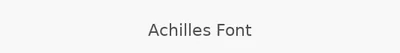 Achilles Font