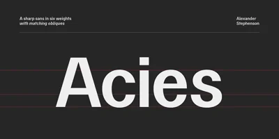 Acies Font