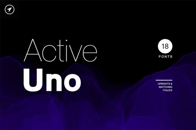 ACTIVE UNO - Modern Font Family