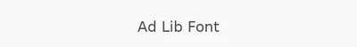 Ad Lib Font