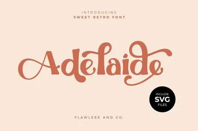 Adelaide - Sweet Retro Font