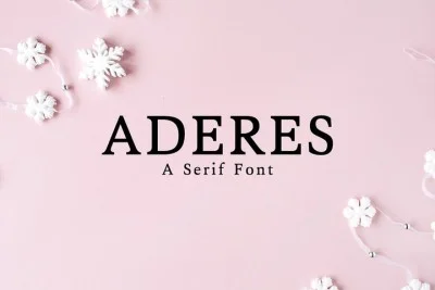 Aderes Serif 2 Font Family Pack Free Download