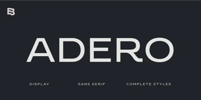 Adero Font