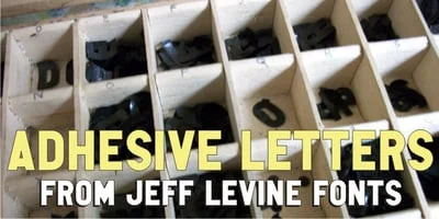 Adhesive Letters JNL Font