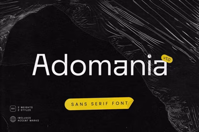 Adomania | Sans Serif Font Free Download