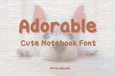 Adorable Notebook - Handwriting Font