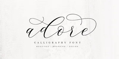 Adore Calligraphy Font
