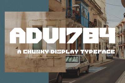 ADV1784 | Chunky san-serif display Free Download