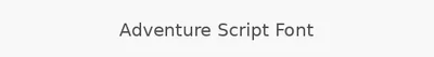 Adventure Script Font