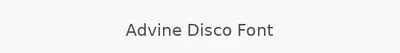 Advine Disco Font