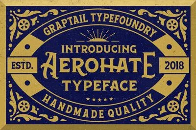 Aerohate Typeface + Extras