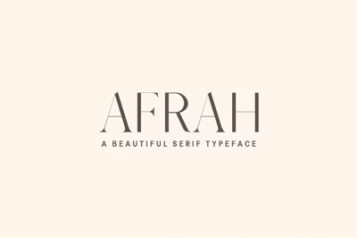 Afrah Serif Font Family Pack Free Download