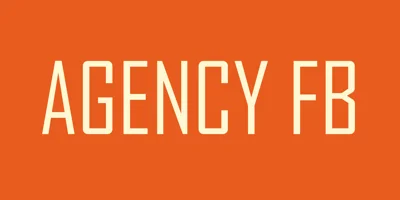 Agency FB Font