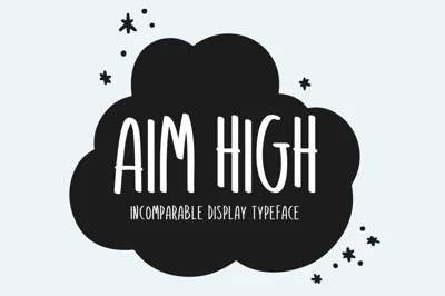 Aim High Typeface