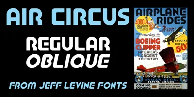 Air Circus JNL Font