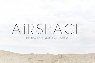 AIRSPACE | Minimal Sans Serif Font