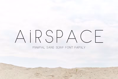 AIRSPACE | Minimal Sans Serif Font Free Download