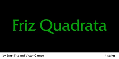 AJ Quadrata Font
