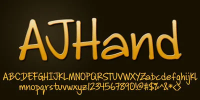 AJHand Font