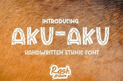 Aku-aku Handwrritten ethnic Font