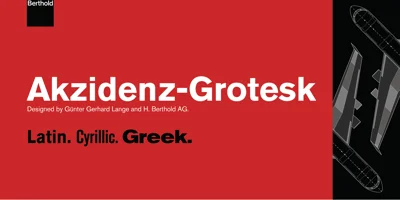 Akzidenz-Grotesk W1G Font