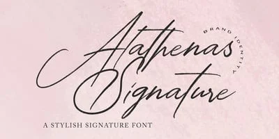 Alathenas Signature Font