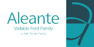 Aleante Sans Font
