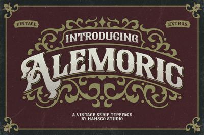 Alemoric - Vintage Decorative Font Free Download