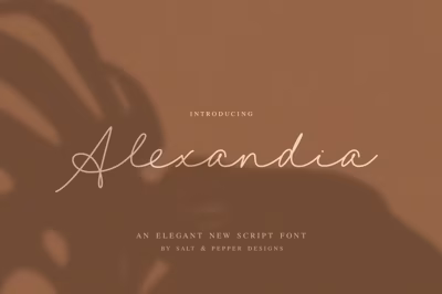 Alexandia Script Font Free Download
