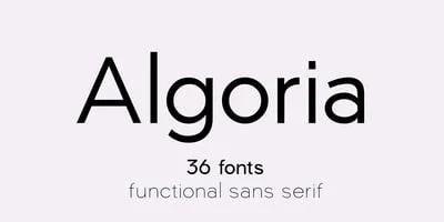 Algoria Font